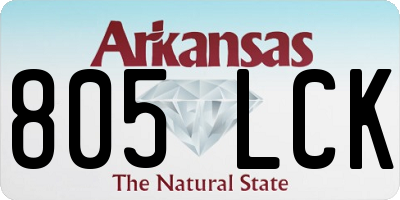 AR license plate 805LCK