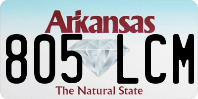 AR license plate 805LCM