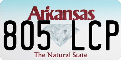 AR license plate 805LCP