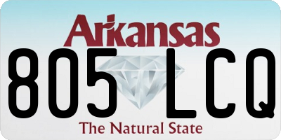AR license plate 805LCQ