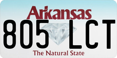 AR license plate 805LCT