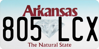 AR license plate 805LCX