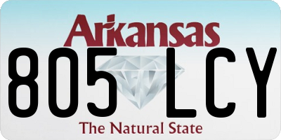 AR license plate 805LCY