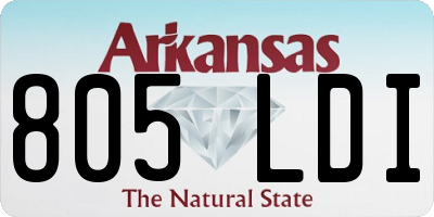 AR license plate 805LDI