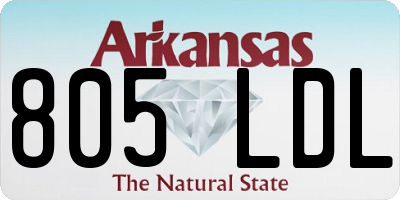 AR license plate 805LDL