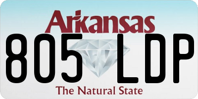 AR license plate 805LDP