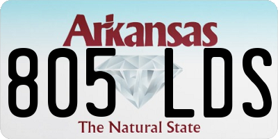 AR license plate 805LDS