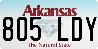 AR license plate 805LDY