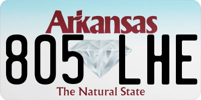 AR license plate 805LHE