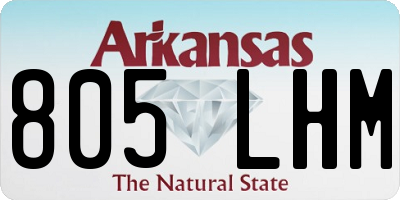 AR license plate 805LHM