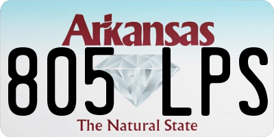 AR license plate 805LPS