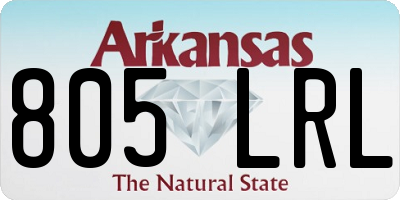 AR license plate 805LRL