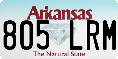 AR license plate 805LRM