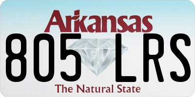 AR license plate 805LRS