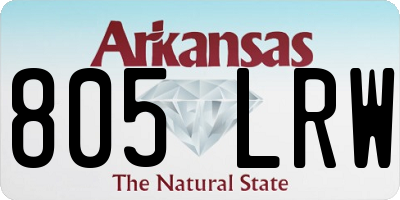 AR license plate 805LRW