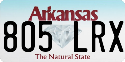 AR license plate 805LRX