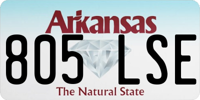 AR license plate 805LSE