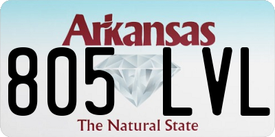 AR license plate 805LVL