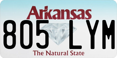 AR license plate 805LYM