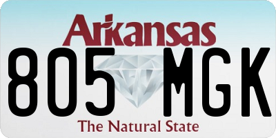 AR license plate 805MGK