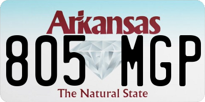 AR license plate 805MGP