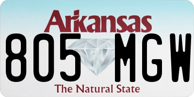 AR license plate 805MGW