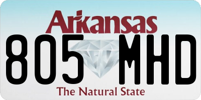 AR license plate 805MHD