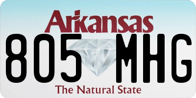 AR license plate 805MHG