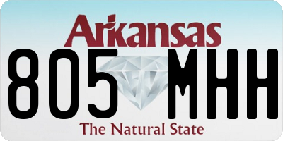 AR license plate 805MHH
