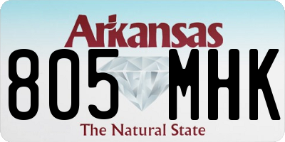 AR license plate 805MHK