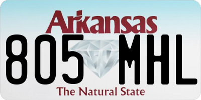 AR license plate 805MHL