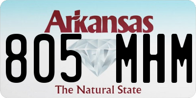 AR license plate 805MHM