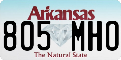 AR license plate 805MHO