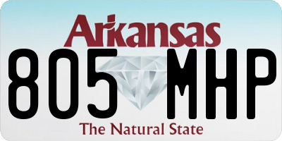AR license plate 805MHP