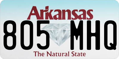 AR license plate 805MHQ