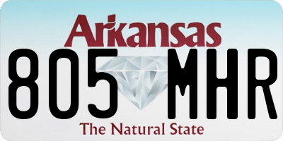 AR license plate 805MHR