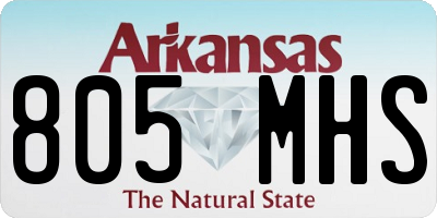 AR license plate 805MHS