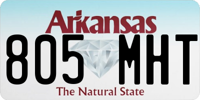 AR license plate 805MHT