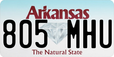 AR license plate 805MHU