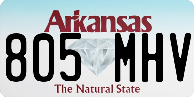 AR license plate 805MHV