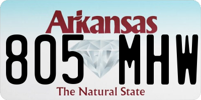AR license plate 805MHW