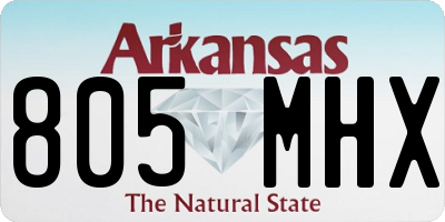 AR license plate 805MHX