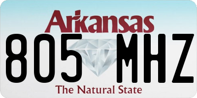 AR license plate 805MHZ