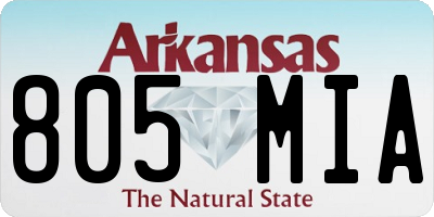 AR license plate 805MIA
