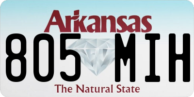 AR license plate 805MIH