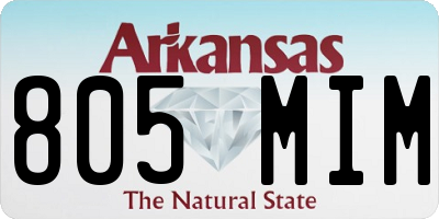 AR license plate 805MIM