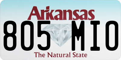AR license plate 805MIO