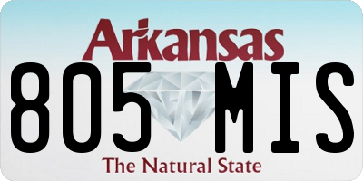 AR license plate 805MIS