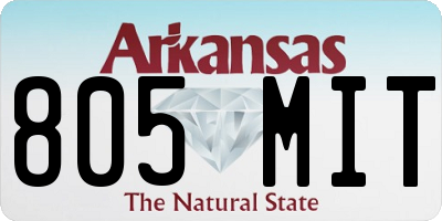 AR license plate 805MIT
