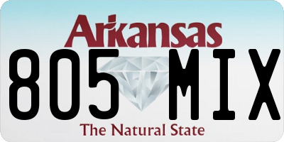 AR license plate 805MIX